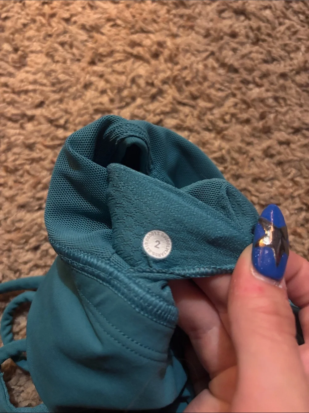 lululemon athletica Teal Strappy Sports Bra